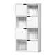 Display Shelf 8 Cube Storage 4 Door Cabinet Organiser Bookshelf Unit White - Dodosales