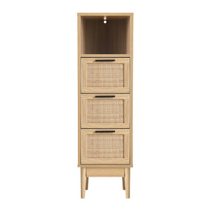 z Rattan Tallboy Chest of Drawers Furniture Cabinet Storage Side End Table Shelf