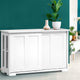 Buffet Sideboard Cabinet White Doors Storage Shelf Cupboard Hallway Table White - Dodosales