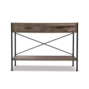 Wooden Hallway Console Table Dresser Industrial Rustic Look Side Table - Dodosales