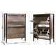 Industrial Style Wooden Vintage Shoe Rack Storage Cabinet Wood - Dodosales