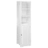 Bathroom Tallboy Furniture Toilet Storage Cabinet Laundry Cupboard Tall Shelves White
