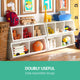 Kids Toy Storage Rack Toy Box Book Shelf Nursery Furniture White - Dodosales