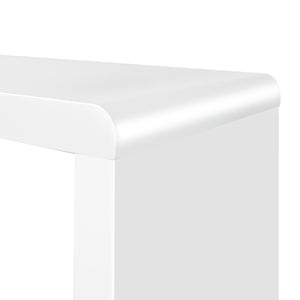 High Gloss White Set of 3 Nesting Tables Coffee Side Table - Dodosales