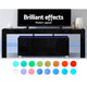 z 160cm RGB LED TV Stand Cabinet Entertainment Unit Front Gloss Furniture Drawer Black - Dodosales
