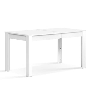 Dining Table 4 Seater Wooden Kitchen Tables White 120cm Cafe Restaurant Home - Dodosales