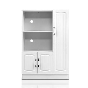 Buffet Sideboard Cabinet White Storage Display Shelf Cupboard Hallway Kitchen - Dodosales