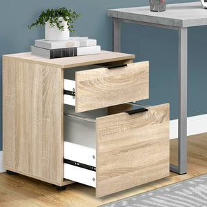 Office Filing Cabinet 2 Drawer Storage Home Study Cupboard Wood - Dodosales