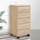 Office Filing Cabinet 5 Drawer Storage Home Study Cupboard Wood - Dodosales
