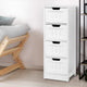 Chest of 4 Drawers Bedside Tables Drawers Cabinet Storage Stand Bathroom - Dodosales