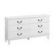 z Chest of Drawers Lowboy Dresser Table Storage Cabinet White Hampton Style - Dodosales