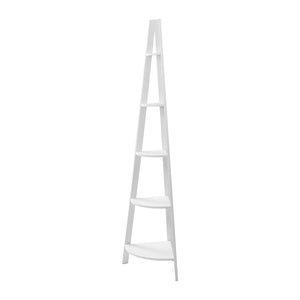 Display 5 Tier Corner Ladder Shelf Home Storage Plant Stand Bookshelf White - Dodosales