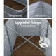 Galvanised Steel Raised Garden Bed Instant Planter 320 x 80 x 77cm Aluminium - Dodosales