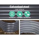 Galvanised Steel Raised Garden Bed Instant Planter 240 x 80 x 42cm Aluminium