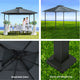 z Gazebo Party Marquee Outdoor Wedding Party Tent Iron Art Canopy 3x3M