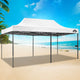 3x6m Pop Up Gazebo Marquee Outdoor Tent Folding Wedding No Wall White