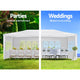 3x6m White Gazebo Party Wedding Event Market Marquee Tent Shade Canopy - 4 Panels