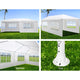 3x6m White Gazebo Party Wedding Event Market Marquee Tent Shade Canopy - 4 Panels