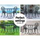 Garden 3PC Outdoor Setting Cast Aluminium Bistro Table Chair Patio Black - Dodosales