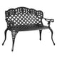 Cast Aluminium Garden Bench Seat Patio Porch Park Seating Outdoor Furniture - Dodosales