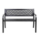 Steel Modern Garden Bench Outdoor Seating Patio Seat - Black - Afterpay - Zip Pay - Dodosales -