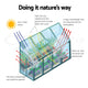 z Aluminium Greenhouse Polycarbonate Green House Garden Shed Nursery House 3x1.27M