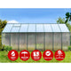Polycarbonate Aluminium Greenhouse Poly Green Hot Shade House Garden Shed 5.1x2.44M