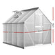Aluminium Greenhouse Polycarbonate Green House Garden Shed Nursery House 2.4x1.9M