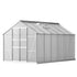 Aluminium Greenhouse Polycarbonate Green House Garden Shed Nursery House 3x2.5M