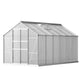 Aluminium Greenhouse Polycarbonate Green House Garden Shed Nursery House 3x2.5M