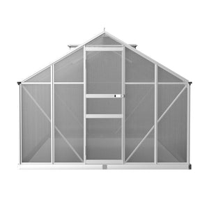 Aluminium Greenhouse Polycarbonate Green House Garden Shed Nursery House 3.6x2.5M