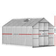 Aluminium Greenhouse Polycarbonate Green House Garden Shed Nursery House 3.7x2.5M