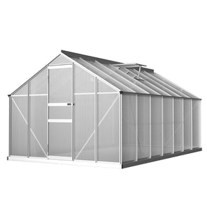 Aluminium Greenhouse Polycarbonate Green House Garden Shed Nursery House 4.2x2.5M