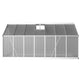 Aluminium Greenhouse Polycarbonate Green House Garden Shed Nursery House 4.2x2.5M