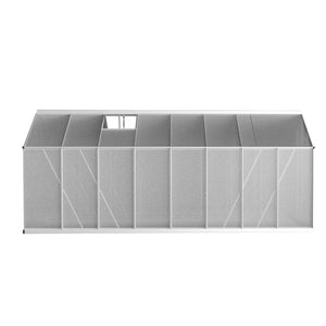 Aluminium Greenhouse Polycarbonate Green House Garden Shed Nursery House 4.7x2.5M