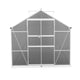 Aluminium Greenhouse Polycarbonate Green House Garden Shed Nursery House 4.7x2.5M