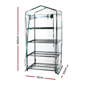 Small Greenhouse Hot House Shade Protect Seedlings Storage Shelves Garden - Dodosales