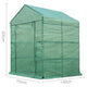 Greenhouse Tunnel Green Hot House Garden Shed Storage Plant Shelves
