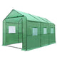 Walk In Greenhouse Hot Shade Green House Planting Room Seedling 3.5M - Dodosales
