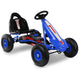 Kids Manual Go Kart Car Ride On Toys Racing Bike Pedal Gokart Blue - Dodosales