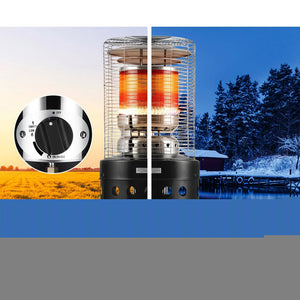 z Cafe Outdoor Gas Patio Heater Propane Butane LPG Portable Heater Stand Steel Black
