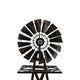 Garden Windmill 120cm Metal Ornament Outdoor Decor Wind Mill Bronze - Dodosales