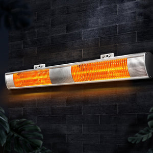 Outdoor Electric Infrared Halogen Heater Radiant Strip Indoor Heaters 3000W - Dodosales