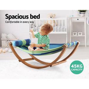 Kids Timber Hammock Chair Bed Swing Pillow Deck Chaise