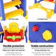Kids Slide Swing Set Outdoor Indoor Playground Basketball Toddler Play Centre - Multicolour - Dodosales