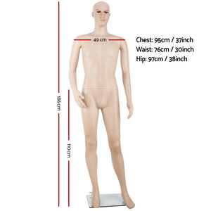 z Full Body Mannequin Shop Stall Retailer Manequin Dressmaking Clothes Display Male - Dodosales
