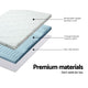 8cm Memory Foam Mattress Topper 7 Zone Cool Gel Bamboo - Double