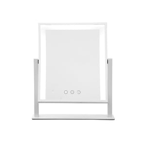 z LED Standing Makeup Mirror Hollywood Mirror Tabletop Vanity White - Dodosales