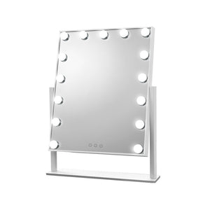 z Hollywood Makeup Mirror w/ 15 Dimmable Bulb Lighted Beauty Dressing Mirror - Dodosales