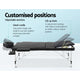 Portable Massage Table Folding Chair Bed Black 75cm Lightweight Aluminium - Dodosales
